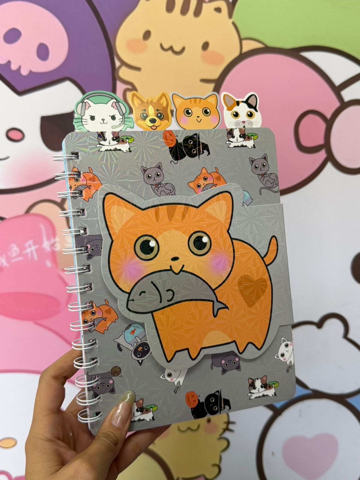 libreta gatito 60 hojas