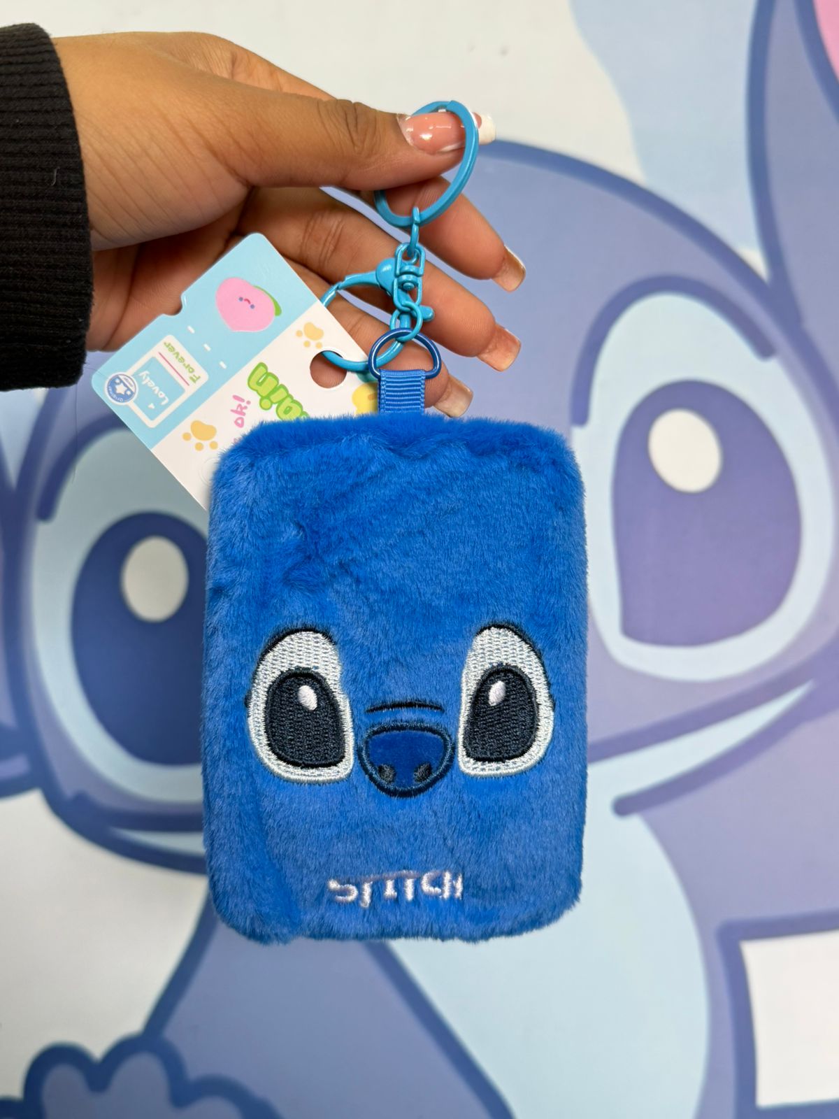 portacarnet de stitch