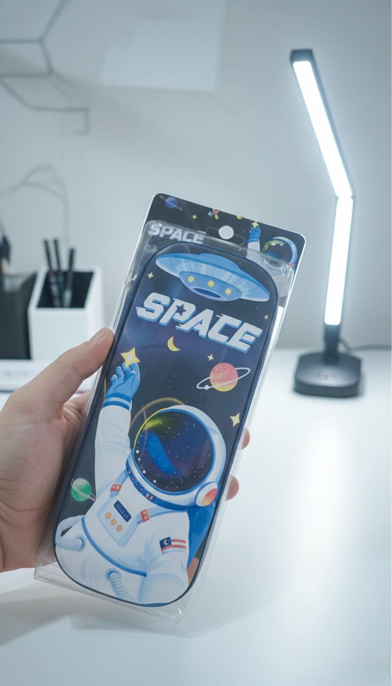cartuchera de astronauta pasta dura