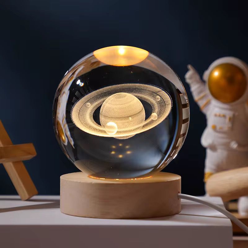 lampara esfera de cristal 10 cm