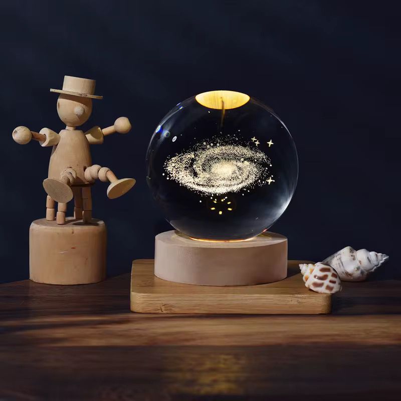 lampara esfera de cristal 8 cm