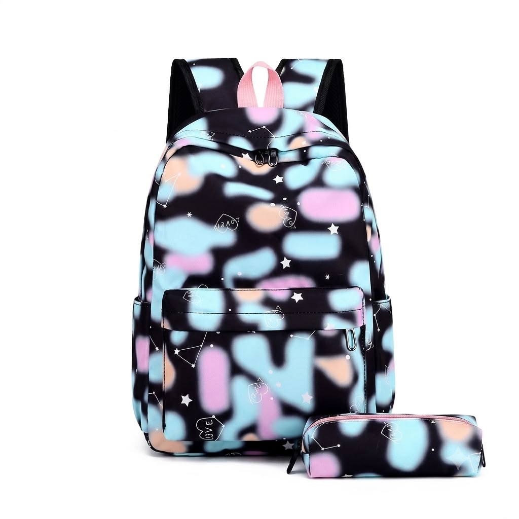 morral con cartuchera kwaii