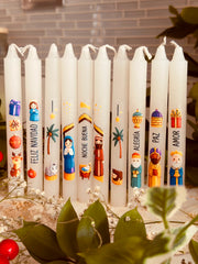 velas emojis navideñas pesebre