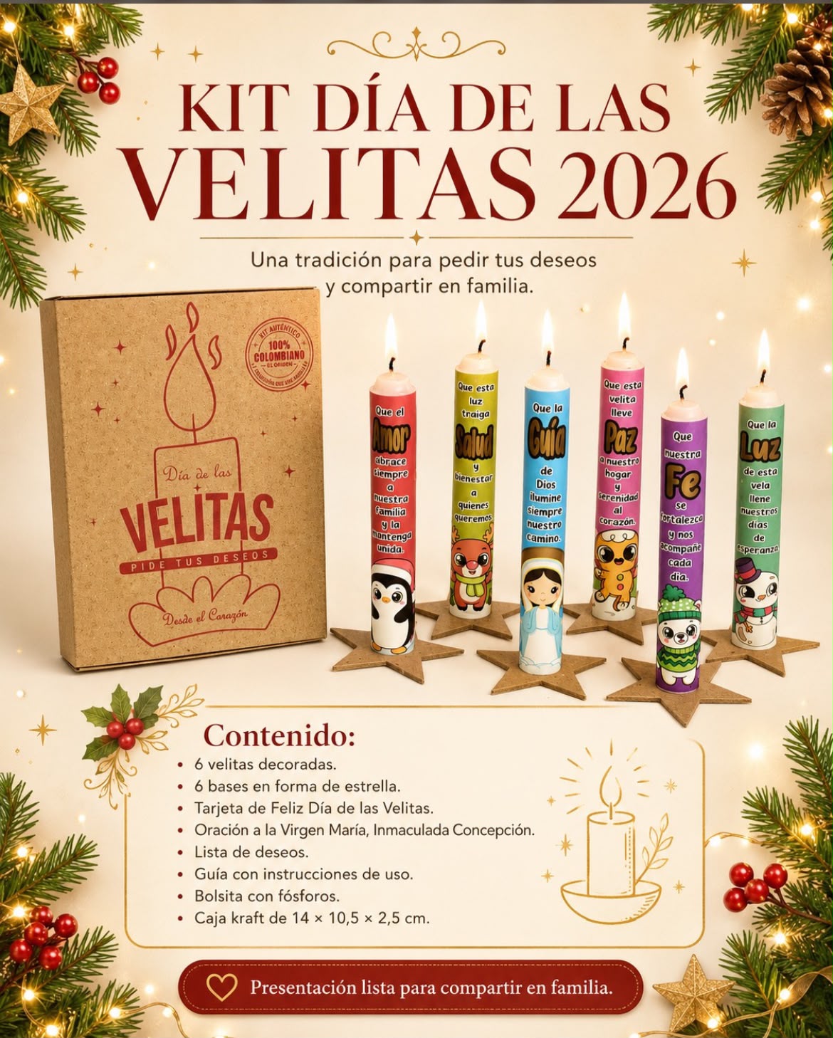 kit de velas COMPLETO