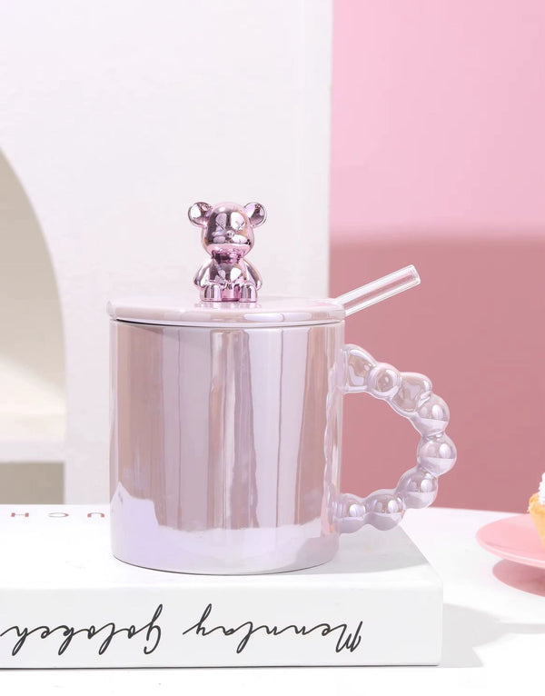 Mug kawaii osito tornasol